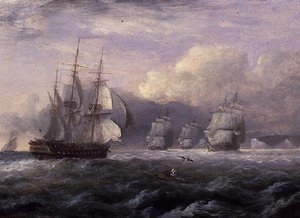 Juokse ennen kovaa tuulta - North Foreland, Kentin rannikko tekijältä Thomas Luny