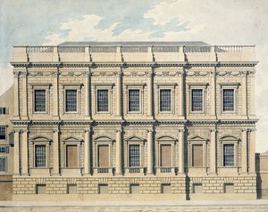 Näkymä juhlatalosta Whitehallissa, Westminsterissä, n. 1790
