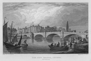 Uusi silta, Totnes, Devonshire (kaiverrus)