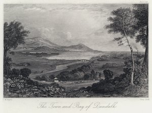 Dundalkin kaupunki ja lahti (kaiverrus)