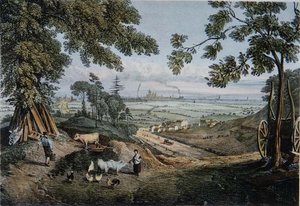 Näkymä Highgate Archwayn rinteiltä tekijältä Thomas Mann Baynes