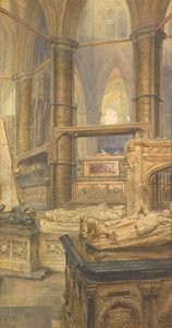 Henry III:n ja kuningatar Eleanorin haudat, Westminster Abbey, 1904