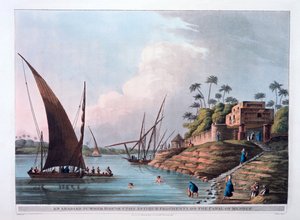Arabian Summer House Menoufin kanavalla, Egypti, 1801