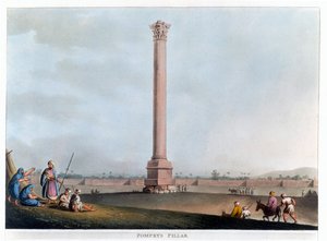 Pompeuksen pilari, Aleksandria, Egypti, 1802