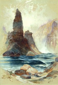 Tower Fallsin yläpuolella, Yellowstone tekijältä Thomas Moran