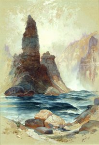 Tower Fallsin yläpuolella, Yellowstone tekijältä Thomas Moran