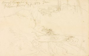 Beryl Geysir Gibbon-joella, Yellowstone Parkissa tekijältä Thomas Moran
