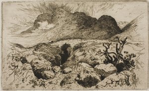 Silta Glencoen solassa tekijältä Thomas Moran