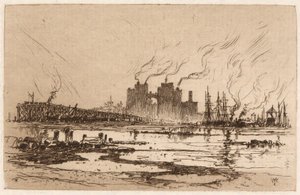 Communipaw, N.J. tekijältä Thomas Moran