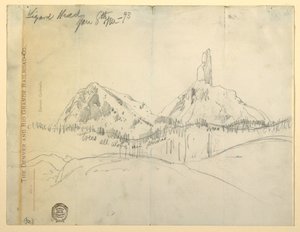 Piirustus, Lizard Head, Colorado tekijältä Thomas Moran