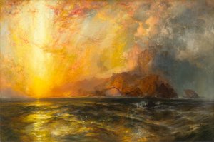 Punainen aurinko laskeutui kiivaasti, poltti tiensä pitkin taivasta, 1875-1876