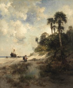 Fort George Island, Florida tekijältä Thomas Moran