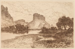 Green River, Wyoming Territory tekijältä Thomas Moran