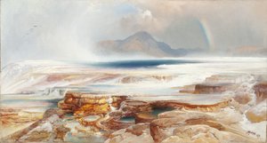 Yellowstonen kuumat lähteet tekijältä Thomas Moran