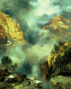Mist in the Canyon, 1914 tekijältä Thomas Moran