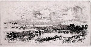 Montauk Ponds, Long Island tekijältä Thomas Moran