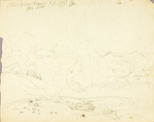 Norris Geyser Basin, Yellowstonen puisto tekijältä Thomas Moran