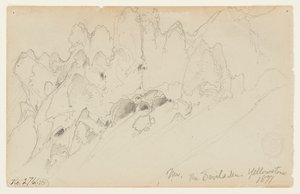 Paholaisen luola, Yellowstone tekijältä Thomas Moran