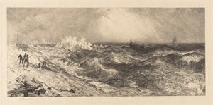 Paljon kaikuva meri tekijältä Thomas Moran