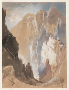 Toltec Gorge ja Eva Cliff lännestä, Coloradosta tekijältä Thomas Moran