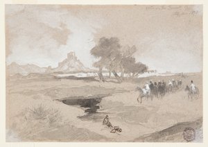 Waterhole in the Desert, Utah tekijältä Thomas Moran