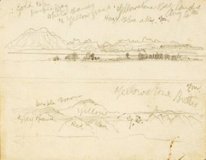 Yellowstone Bad Lands (ja Yellowstone Buttes) tekijältä Thomas Moran