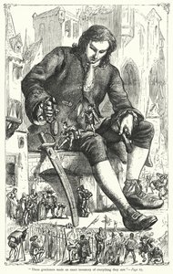 Kuvitus Jonathan Swiftin teokselle Gulliver