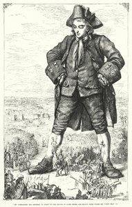 Kuvitus Jonathan Swiftin teokselle Gulliver