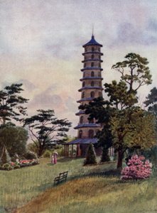 Kew Gardens: Pagoda (väri litho)