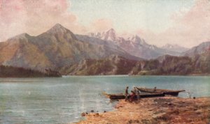 Cascade-vuoret (väri litho)