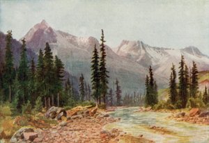 Kalliovuoret (väri litho) tekijältä Thomas Mower Martin