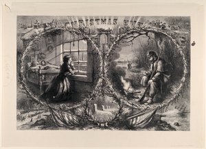 Jouluaatto julkaisi Harpers Weeklyn 3. tammikuuta 1863 1863. tekijältä Thomas Nast
