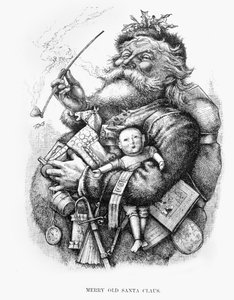 Merry Old Santa Claus, taiteilijan kaivertama