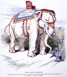 "Pyhä norsu" tekijältä Thomas Nast