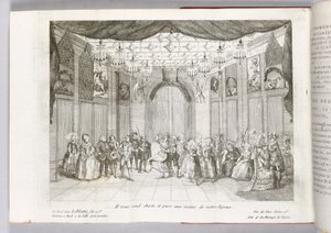 "Hän tekee sinusta siveellisen ja puhtaan puolisosi käsissä", kuvitus Pierre Augustin Caron de Beaumarchaisin "Figaron häistä", 1784