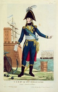 Louis-Antoine de Bourbon (1775-1844) Angoulemen herttua (värikaiverrus)