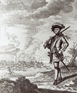 Kapteeni Henry Morgan Panaman potkussa vuonna 1671, noin 1734 tekijältä Thomas Nicholls