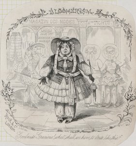 Victorian naisten muoti: bloomers (kaiverrus)