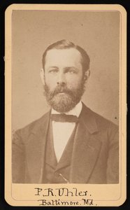 Philip Reese Uhlerin muotokuva 1835-1913, noin 1860-luku. tekijältä Thomas P Varley