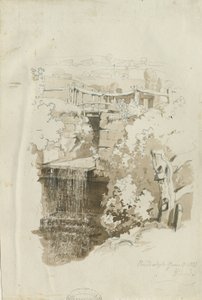 Biddulph - maalaisnäkymä: kynä- ja pesupiirustus, 8. kesäkuuta 1837 (piirustus) tekijältä Thomas Peploe Wood