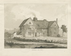 Charnes Hall: seepiapiirustus tekijältä Thomas Peploe Wood