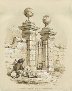 Colwich - Ancient Gateway at Bank Top: seepiapiirros tekijältä Thomas Peploe Wood