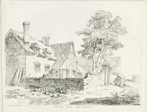 Colwich - Hall Flat House: kynä- ja mustepiirustus