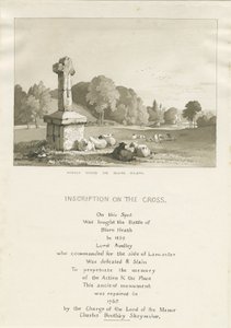 Drayton-in-Hales - "Audley Cross on Blore Heath": seepiapiirros