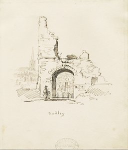 Dudley Castle - The Keep: lyijykynäluonnos, nd [1800-luku] (piirustus)
