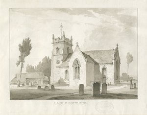 Haughton Church: seepiapiirustus tekijältä Thomas Peploe Wood
