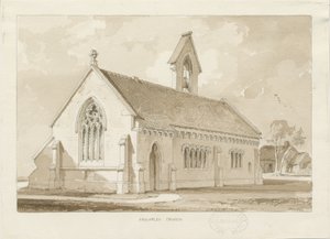 Knightley Chapel: seepiapesupiirustus, 1841
