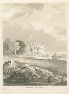 Weston-on-Trent - Hall: seepiapiirros tekijältä Thomas Peploe Wood