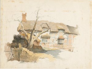 Wolseley - Mökki: vesivärimaalaus, nd [1817-1845] tekijältä Thomas Peploe Wood