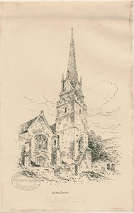 Wombournen kirkko: sinkografia, nd [19. vuosisadan puoliväli] (piirros) (piirustus)